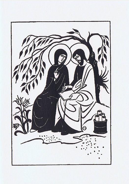 Card, Saint Luke the Evanglist