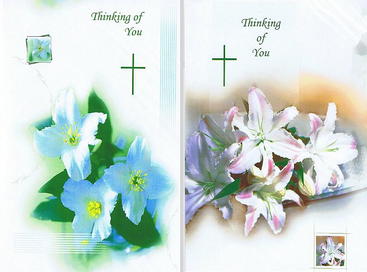 Thinking of You Card - with Cross