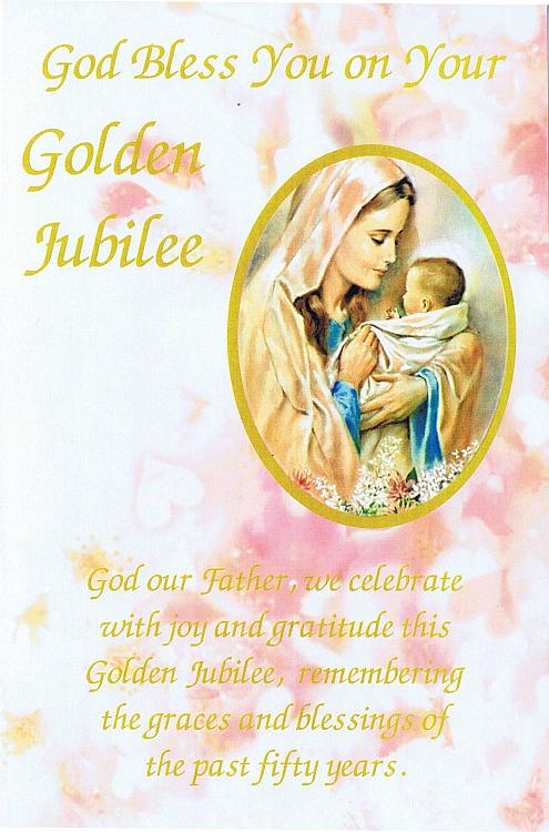 Golden Jubilee Card - God Bless You