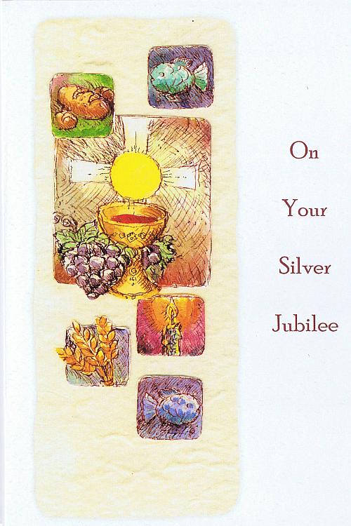 On Your Silver Jubilee Card - Chalice