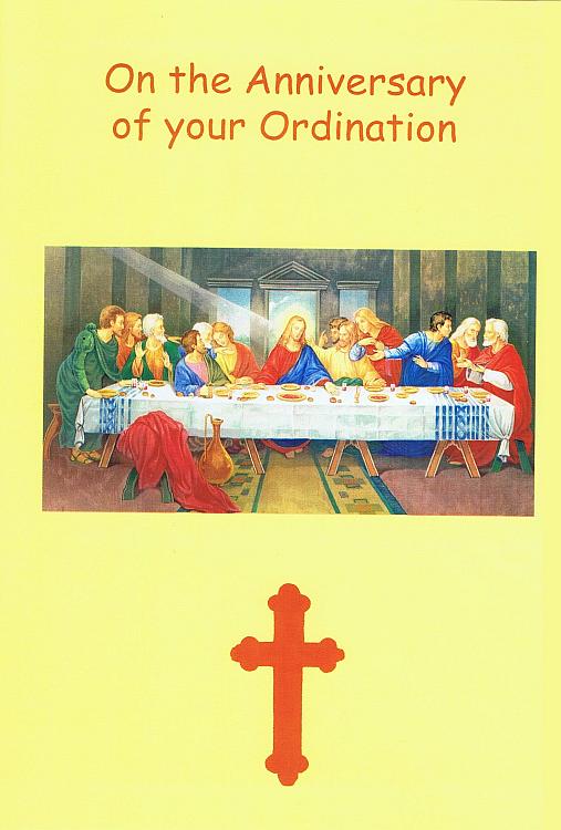 Anniversary of Ordination Card - Da Vinci Last Supper