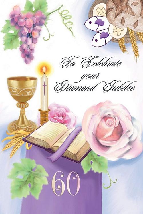 Diamond Jubilee Card - Rose