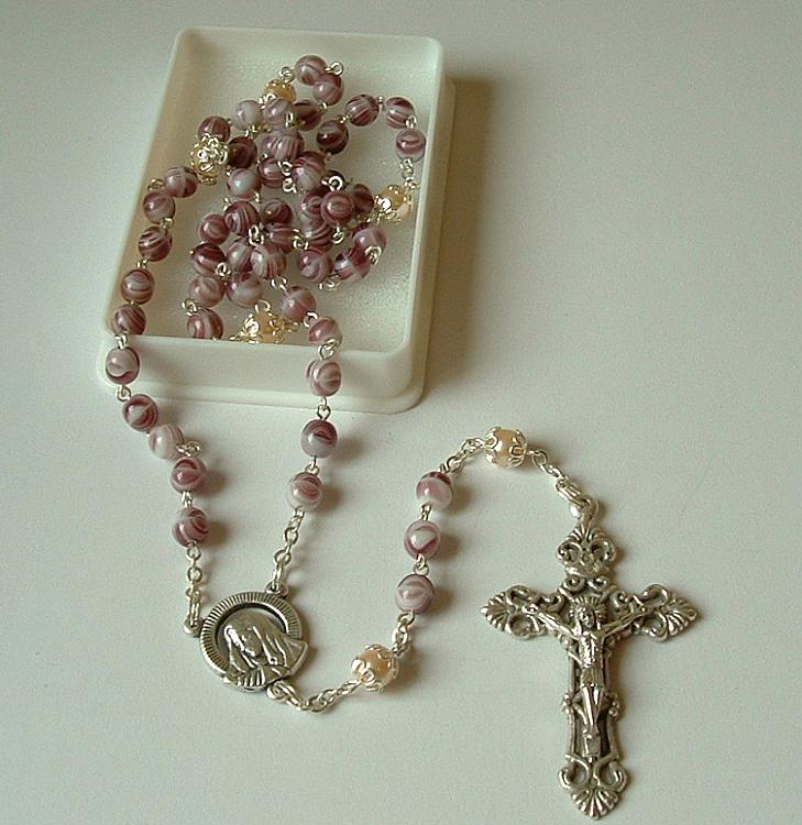 Amethyst Glass Rosary