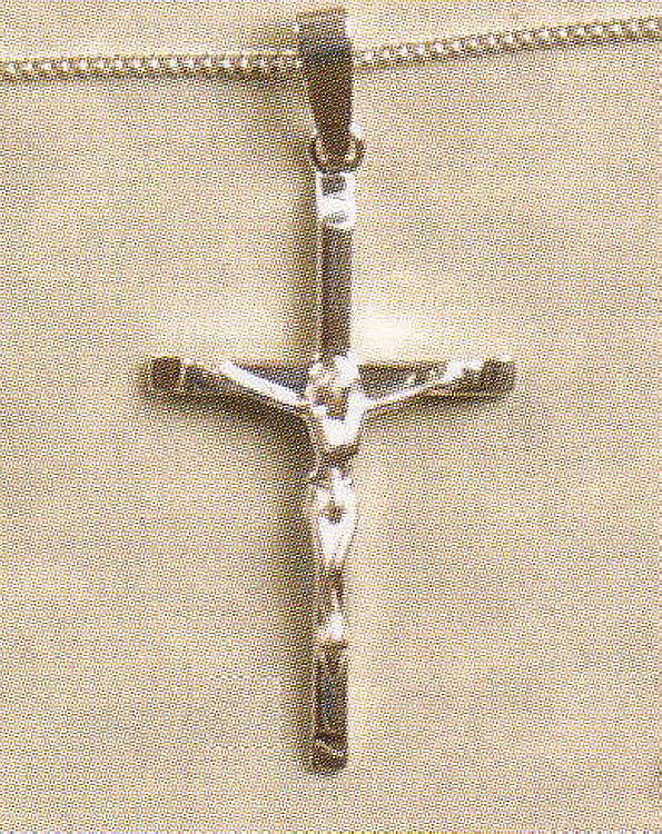 Crucifix pendant - sterling silver