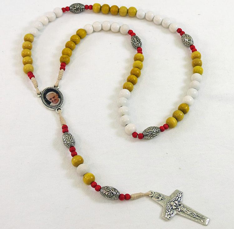 Papal Rosary - Vatican Colours - Pope Francis