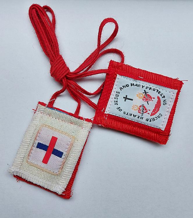 Five Fold Scapular with medals