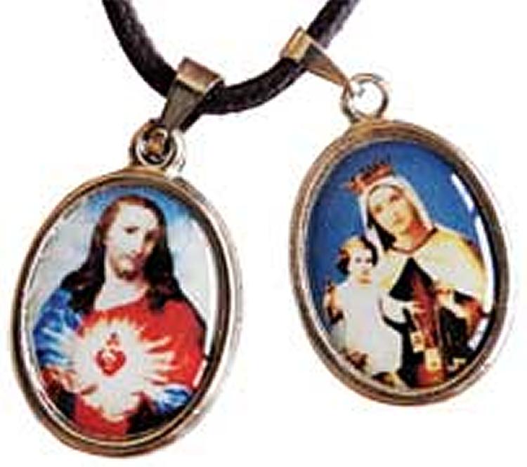 Double Scapular Medal with Cloth Inserts