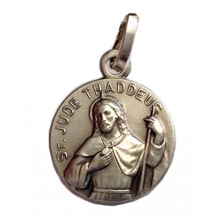 St Jude sterling silver medal with chain