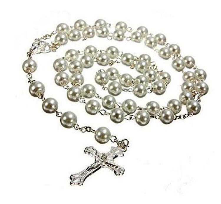 Imitation Pearl Rosary