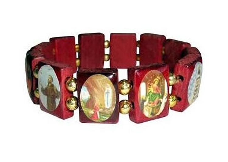 Saints Icon Wood Bracelet