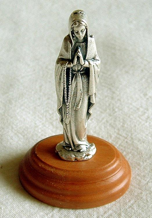 Miniature Our Lady of Lourdes Statuette