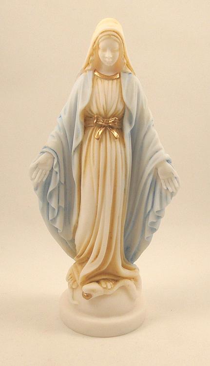 Our Lady Miraculous statue - faux marble - 17 cm