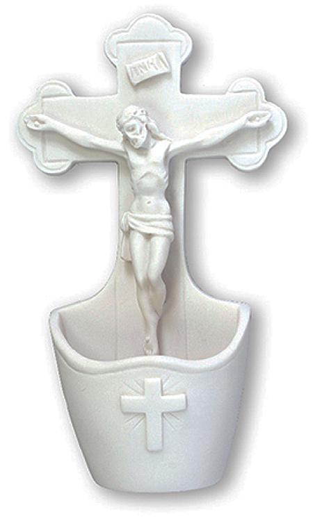 Crucifix font - white