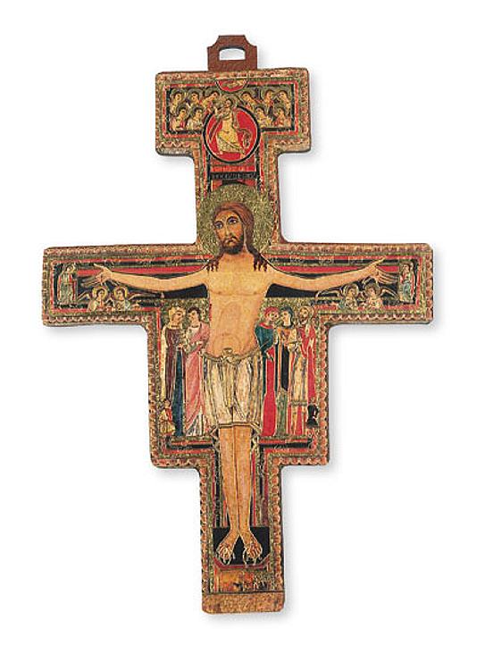 Saint Francis Crucifix - laser cut - medium