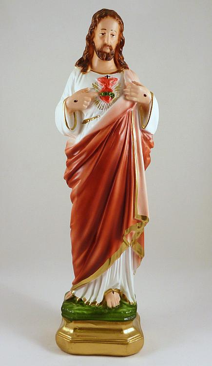 Sacred Heart Statue, 12 inch plaster