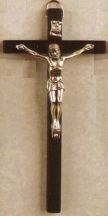 Crucifix - black - 6 inch