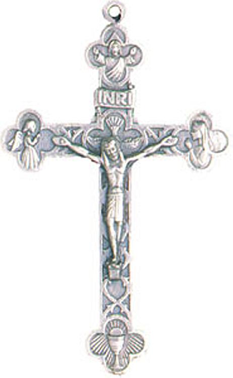 Large metal crucifix x 12