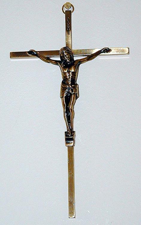 Bronze crucifix - 8 inch