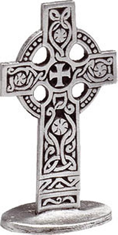 Pewter Standing Celtic Cross