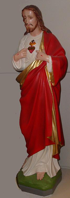Sacred Heart of Jesus Statue, 24 inch plaster