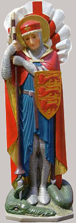 Saint George Statue, 26 inch plaster - Collected