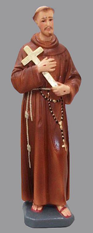 Saint Francis Statue, 12 inch plaster