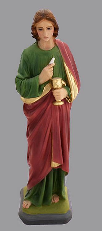Saint John the Apostle Statue, 12 inch plaster