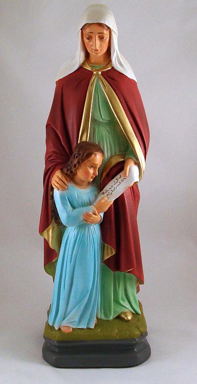 St Anne and the Virgin Statue, 16 inch plaster