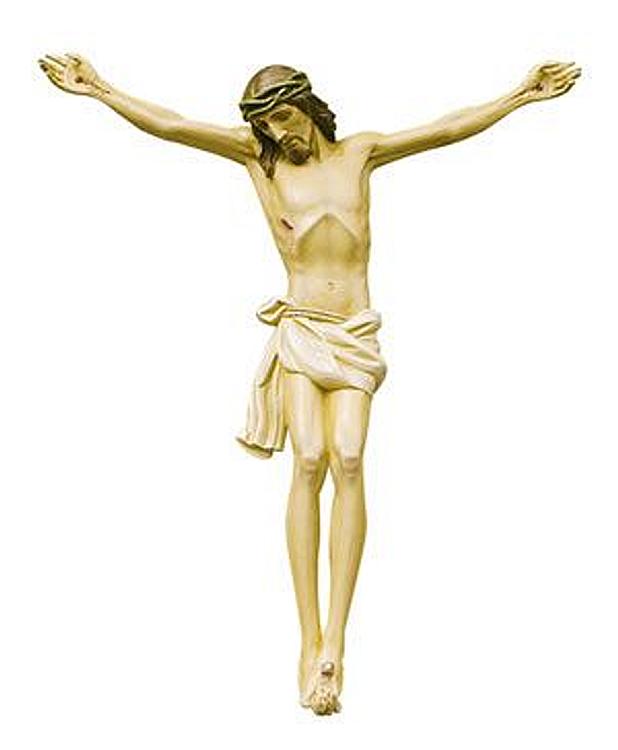 Large Crucifix Corpus, 36 inch fibreglass