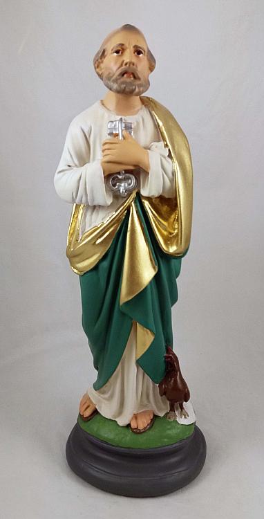 Saint Peter Statue 12 inch plaster