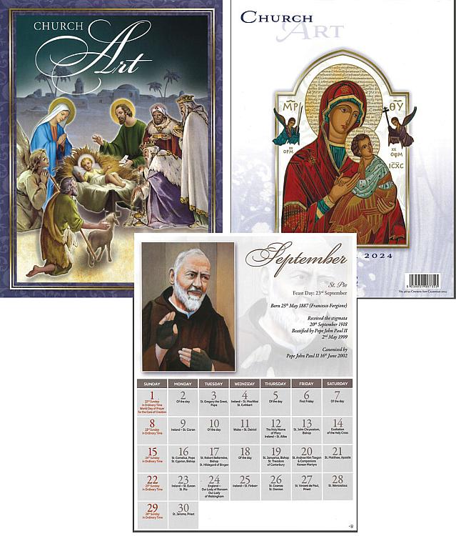 Church Art Calendar 2024 - Holy Child