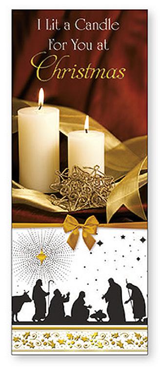 Christmas Card - I lit a Candle for You at Christmas