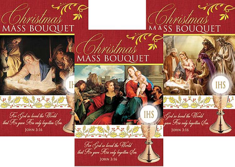 Christmas Card Pack - Mass Bouquet - Nativity (6 cards)