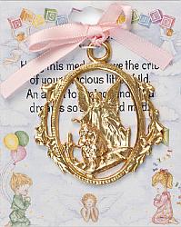 Angel Crib Medal - Girl