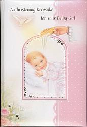 Christening Padded Keepsake - Girl