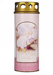 Christening Candle - Girl