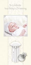 Christening Card - Font - Hand-crafted