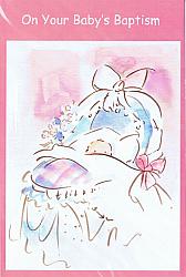 On Your Baby's Baptism - Girl Card