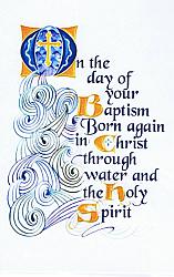 Baptism Card - Born Again in Christ
