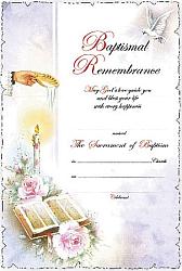 Baptismal Certificate - Candle