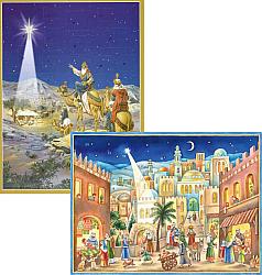Large Advent Calendar x 2 - Wise Men/Bethlehem