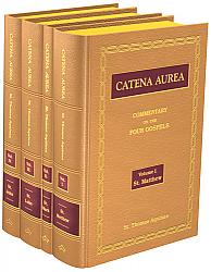 Catena Aurea: Commentary on the Four Gospels - Leather hardback 4 volume set