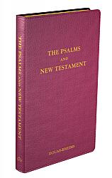 Psalms and New Testament - Douay Rheims - burgundy