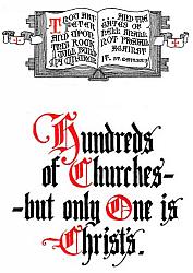 Hundreds of Churches but Only One is Christ's