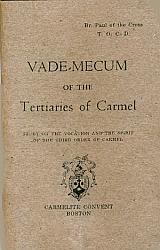 Vade-Mecum of the Carmelite Tertiaries of Carmel