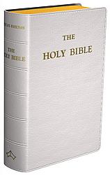 The Holy Bible - Douay Rheims - Flexible Leather - White