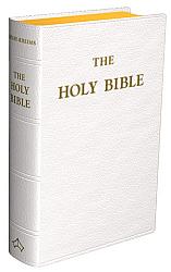 The Holy Bible - Douay Rheims - Large Size - Flexible Leather - White