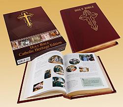 Catholic Family Bible - Presentation  - Burgundy