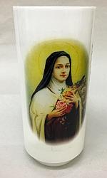 St Therese Votive - pillar candle