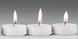 2 hour votive light - white x 10